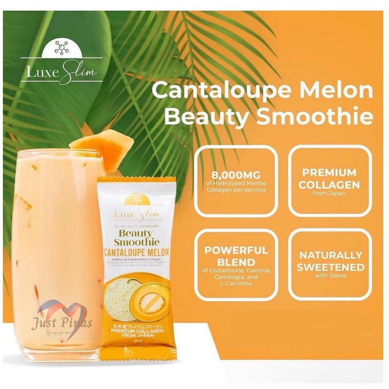 Luxe Slim Half Kilo Canister Cantaloupe Melon Beauty Drink (1
