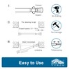 TYRON Small Tension Curtain Rod Adjustable 7 to 10.5 Inch,
