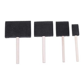 ArtBee Sponge Brush Ser for Painting, Art and Craft Projects (Pack of 4 Flat Sponge Brushes)