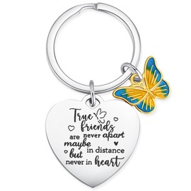 YATOJUZI Gifts for Friends - Heart Shape Keychain for Birthday or Bestie Friendship