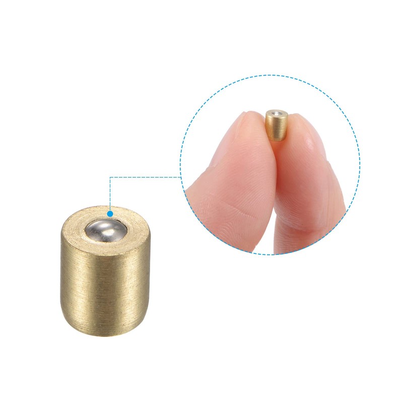uxcell Brass Push Button Grease Oil Cup 4x5mm Ball Oiler
