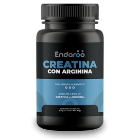 Creatina + Arginina | 60 Cápsulas | Fórmula para Rendimiento Deportivo y Energía Muscular | Apoyo para Fuerza, Resistencia y Entrenamiento | Suplemento sin Aditivos