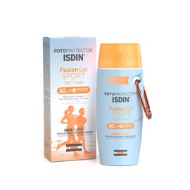 ISDIN Fusion Gel Sport SPF 50+ (100 ml) | Full Body Sun Protection Gel for Sports | Ultralight and Cooling