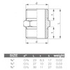 1/2" INCH Thread Pipe Connection Male x Male Screwed Nipple