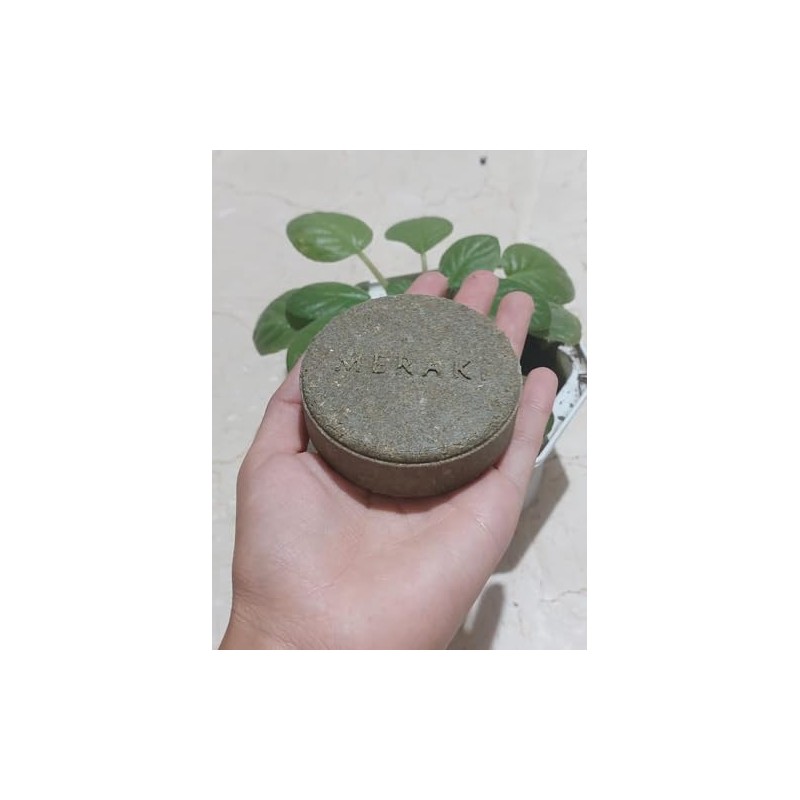 Shampoo Sólido Natural de Romero y Menta, 100g, Fortalece y