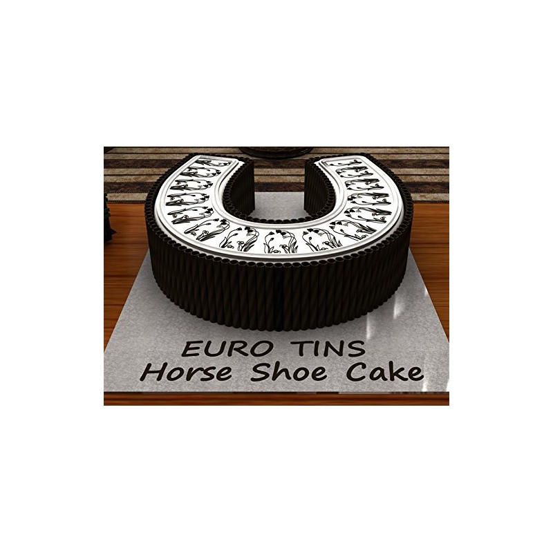 EUROTINS Novelty Shaped Professional Cake Baking PAN/TIN (Horse Shoe)