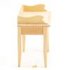 Dollhouse Miniature Unfinished Writing Desk with 1 Drawer