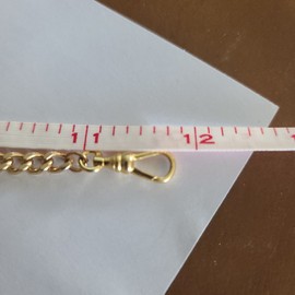 Unbranded 11 3/4" Pocket Watch Chain Gold In Color Silver Sage Desings