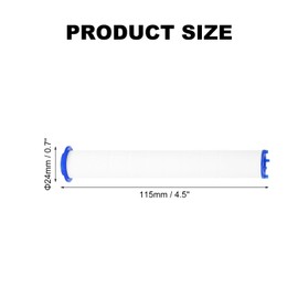 uxcell 12 Pcs Shower Head Filter 5.5 Inch PP Cotton Filter Cartridge Replacement High-Pressure Handheld Fan Shower Jet Sets