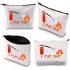 BDPWSS Funny Firefighter Makeup Bag Fire Extinguisher i Put Out
