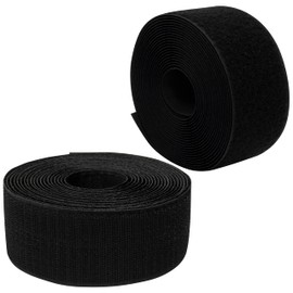 AERZETIX - C65998 - Velcro tape / roll 50 mm 5 m - organiser/cable ties - tape for clothes bags - made of polyamide and polyester - colour: black