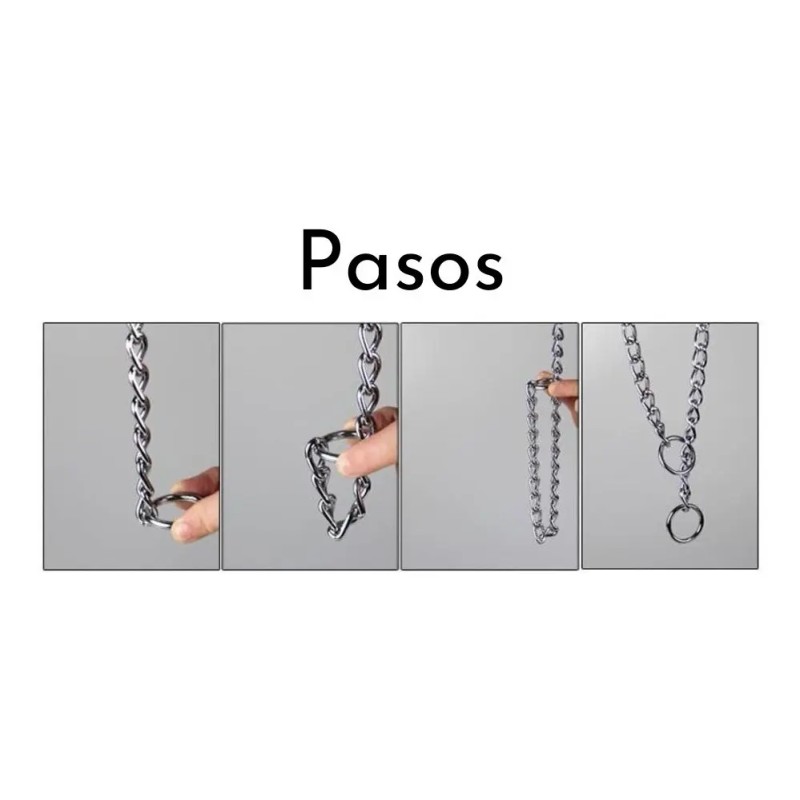 Cadena De Castigo Entrenamiento Acero Diferentes Medidas