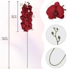 Dark Red Flowers 5PCS Artificial Orchids 41" Long for Tall