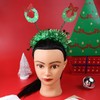 Tinsel Christmas Wreath Bopper Headband, 2023 Holiday Hair Accessories, Sparkly,