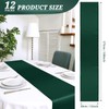 12 Pack Sage Green Satin Table Runner 12 x 108