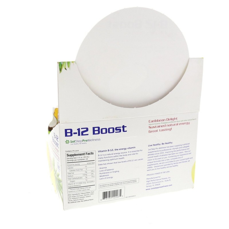 1st Step High Performance Fitness B-12 Boost, 12-2oz Bottles