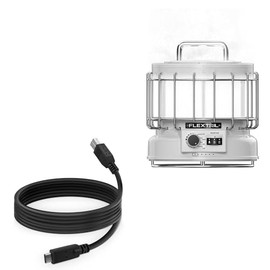 BoxWave Cable Compatible with Flextail Max Lantern - DirectSync - USB B to USB 3.1 Type C, USB B to C Sync Cable - 6ft - Black
