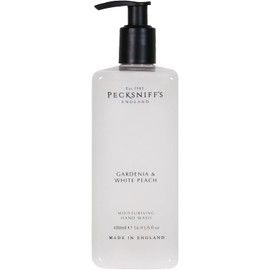 Pecksniff's Hand Wash - Liquid Hand Soap for Soft Skin, Natural, Revitalising, Hydrates and Moisturises, Handcrafted in England, Cruelty Free, Gift of Luxury (Gardenia & White Peach) (480ml)