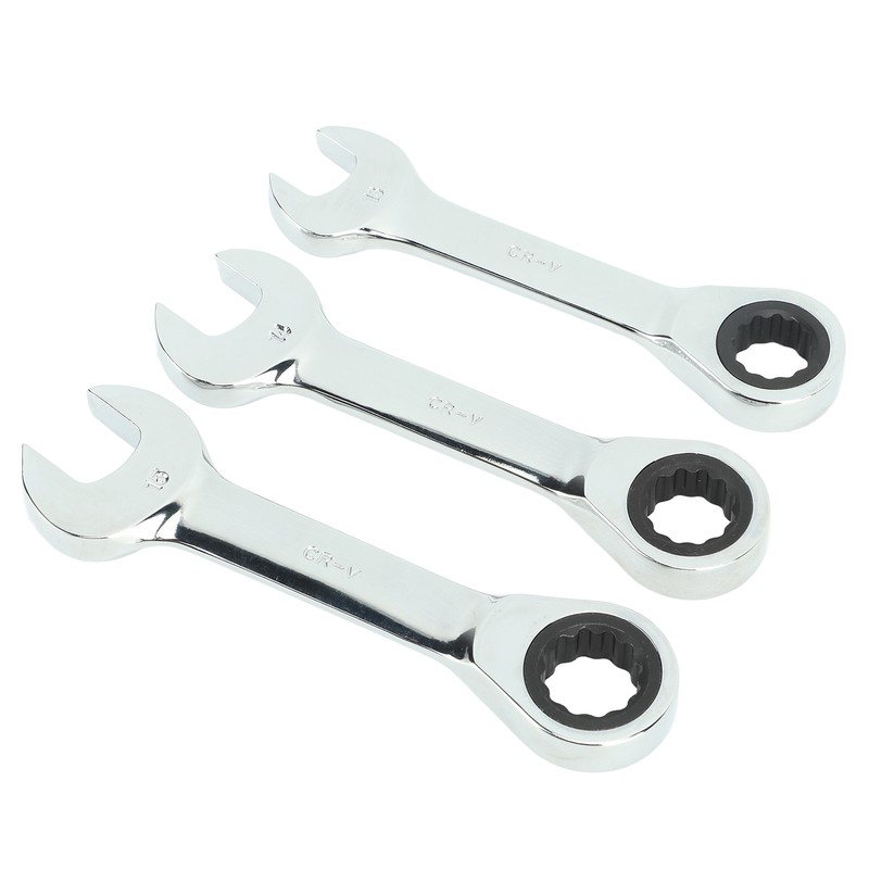 3Pcs Ratchet Wrench 72 Tooth 13mm 14mm 15mm Tool Steel
