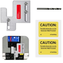 Generator Interlock Kit Compatible with Eaton Cutler Hammer BR Series 150 and 200 amp Panels,1 1/4-1 7/16 Inches Spacing Between Main and Branch Breaker, Professional and Interlock Kit.