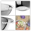 KADAX Mixing Bowl Stainless Steel Salad Bowl High Rim Multifunctional