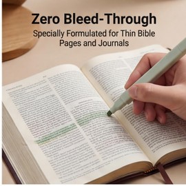 konket 12Pcs Aesthetic Cute Highlighters Bible Pastel Highlighters and Pens no bleed Assorted Colors Highlighter for Office journaling supplies