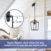 Sheetea 2-Pack Farmhouse Pendant Lights Kitchen Island, Black Pendant Light