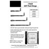 J-Bolt Hinge - 12" Post Hinge with 5/8" Male Pin