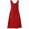 GURU SHOP Women's Cotton Bib Skirt Hippie Skirt, Rust Red,
