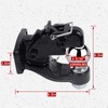 8-Ton Pintle Hook Trailer Combination Hitch Receiver 2-5/16” Hitch Ball
