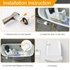 Hibbent Universal Metal Front Mount Toilet Handle Replacement Kit, Brass