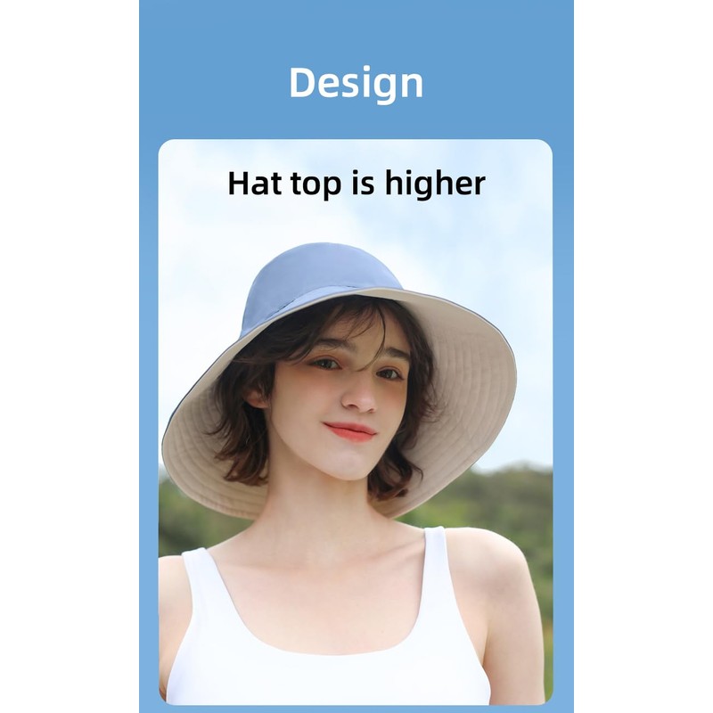 Sun Hats for Men Women UPF 50+ Wide Brim Fishing