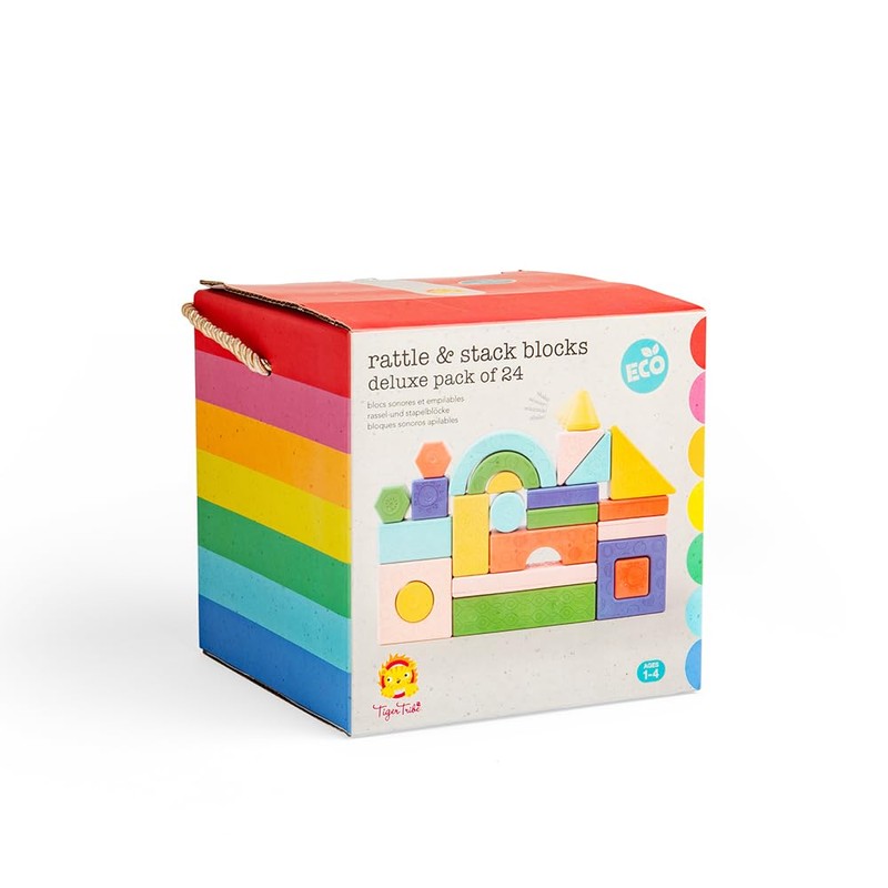 Tiger Tribe Rattle & Stack Blocks (24 Piece Deluxe Pack)