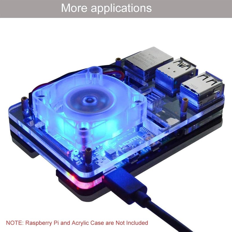 Seamuing Raspberry Pi 4B Fan DC 5.0 V Brushless 30
