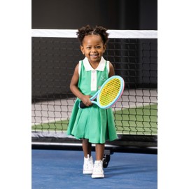 MONICA + ANDY Baby Organic Pleated Tennis Dress, Golf Day, 9-12m