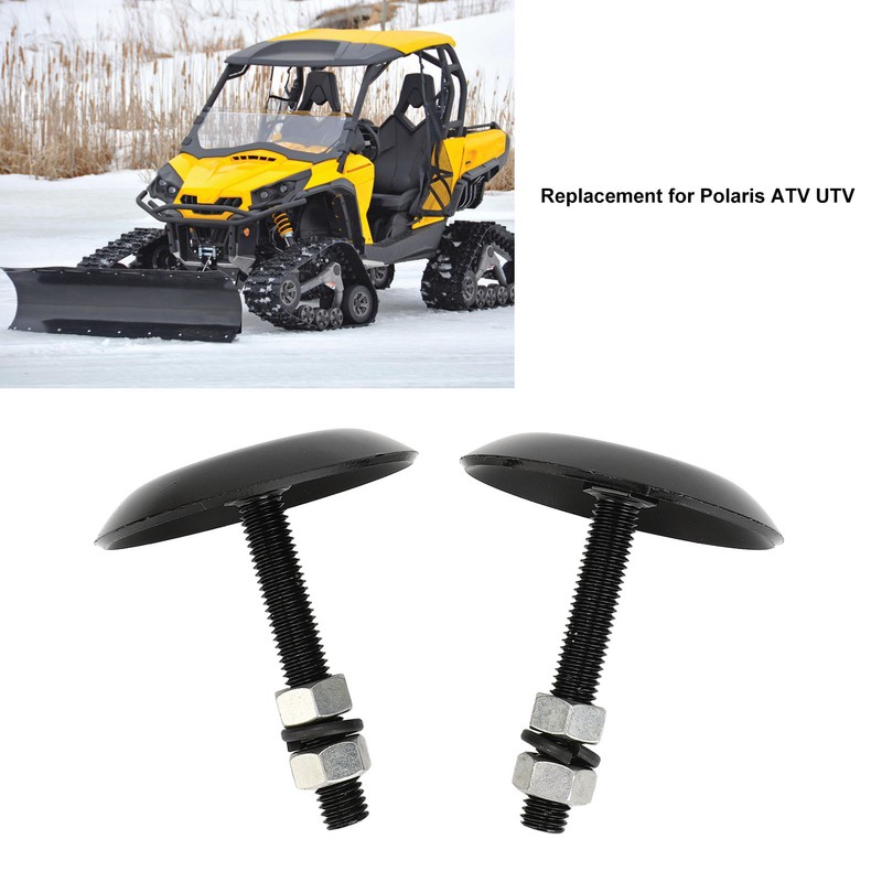 2pcs Snow Plow Blades Skid Shoes Kit Steel 2873423 Replacement