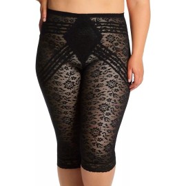 Rago Shapewear Leg Shapping Leggings Extra Firm Black Pant Liner Size 34/2XL