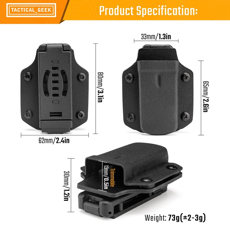 TACTICAL GEEK TX3 Multi-Tool Sheath, Adjustable Thickness Multi-Tool Holster with