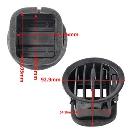 Inside Heater Air Vent Nozzle Grille Compatible With Vauxhall Adam Corsa D Interior Air Vent Grille Gloss Black 13417363