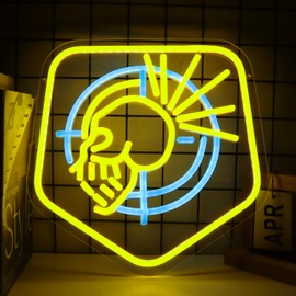 lmprintNook Shooting Gameing Neon Signs Call Neon Duty Lights for Men Cave Wall Decor, Deadshot Daiquiri LED Signs War Game LED Game Room Bedroom Neon for Bar Pub Teen Boy Gifts 12 * 12 IN (gold)