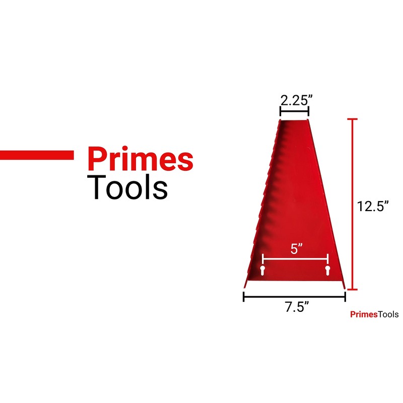 PrimesTools 16-Tools Wrench Tray, Standard Red & Standard Black (2