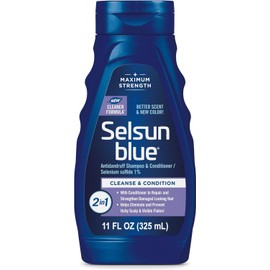 Selsun Blue Shampoo Maximum Strength 2 in 1, 11 oz