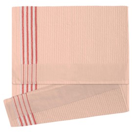Devant Sports Towels Extra Large Caddy Golf Towel, Blush/Pink & White Stripes