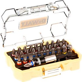 DEWALT DT71562-QZ 32-Piece Small Bit Set, 25 mm, with Colour Code and Bit Holder, 32-Piece
