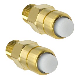 Fitvell Thermal Release Valve for Pressure Washer Pump, 1/4 Inch NPT, 2Pcs