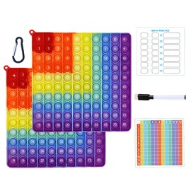 Times Tables Poster, Multiplication Tables for Kids, Maths Fidget Spinner, Can be Used to Learn Mathematical Multiplication, Suitable for Teachers and Students or Children