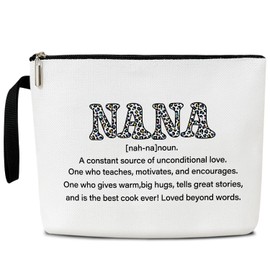 Cosmetic Bag for Grandma, Nana Gifts Makeup Bag Cosmetic Bags for Grandma Women, Gifts for New Grandma, Grandma Gifts from Granddaughter Grandson, Appreciation Gifts for Women Mother Besties BBF - 038