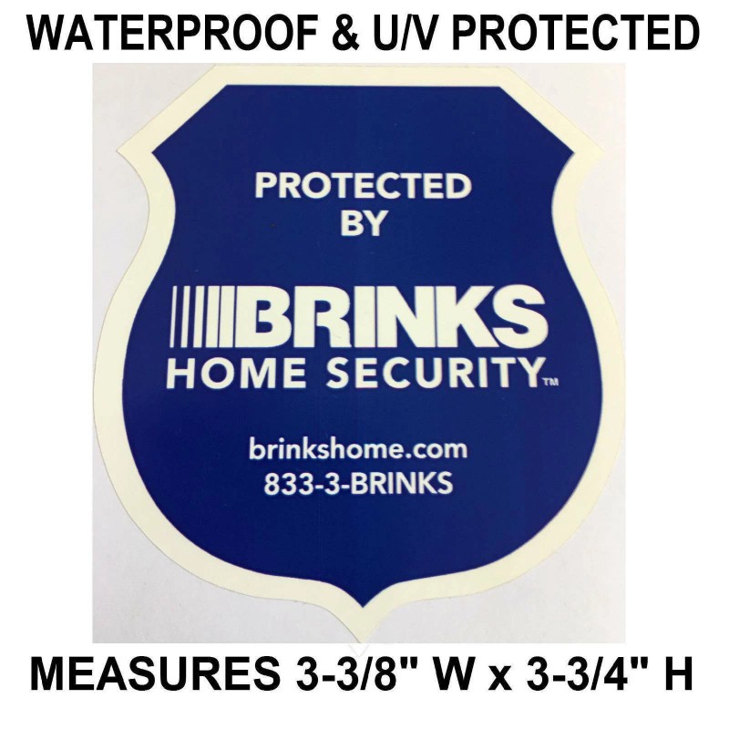 ADT BRINKS Brinks Home Security Sticker Decal signs For Windows