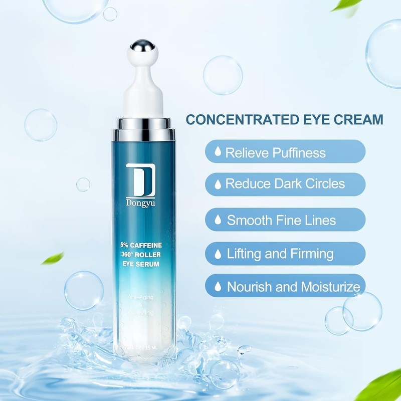 Caffeine Eye Cream for Dark Circles: Under Eye Cream Morning