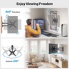 Pipishell Full Motion TV Monitor Wall Mount Bracket Swivel Tilt